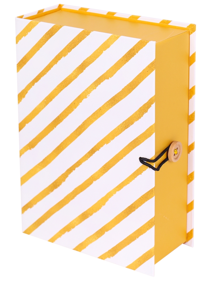 Коробка-книга 18х12х5см, Полосы