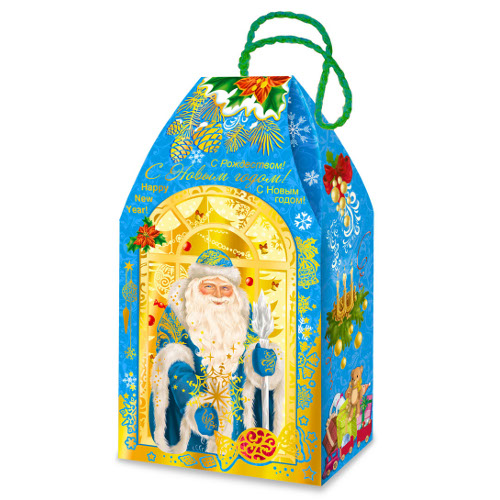 Коробка для конфет Кисеты КНГ 11х5,5х19,5см на 300-400г  пл.320гр/м2