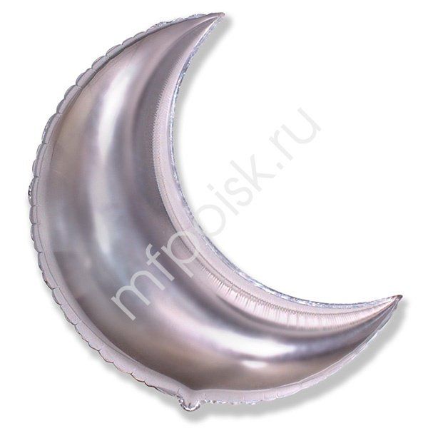 Шар Ф 30" Месяц серебро/SILVER 76см /FM