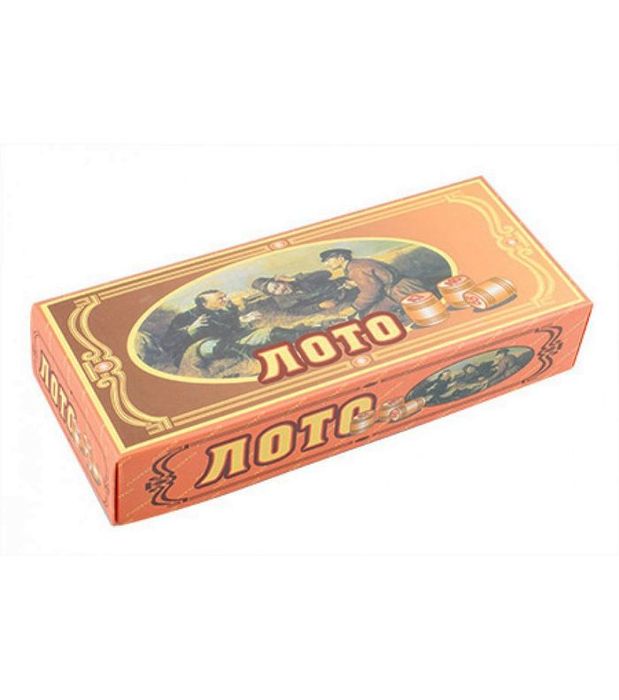 Игра настольная Русское лото (деревянные бочонки) в коробке 23x10 см