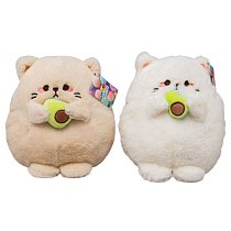 Мягкая игрушка "Кот" с авокадо 20 см