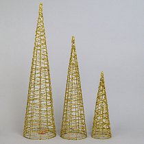 Декоративная елка-конус 80 см/60 см/40 см 