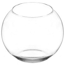 Ваза стекло Флора (объем 0,4л,  H=7.9см,  D=10см) 