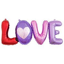 Шар ФИГУРА/39" Буквы LOVE 99х39 см /К