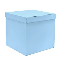 Коробка для воздушных шаров голубой 70*70*70 см