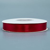 Лента атлас 1,2 см,  темно-красная,  25ярд (22,85 м)