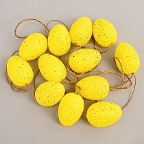 Яйца пасхальные на подвеске,  4см,  ассорти (12 шт./уп.)