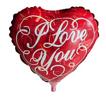 Шар Ф 18" Сердце I Love you 45 см /К