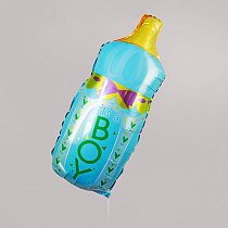 Шар ФИГУРА/30" Бутылка голубая 75 см /К