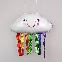 Шар ФИГУРА/38" Облако улыбающееся 95 см /К