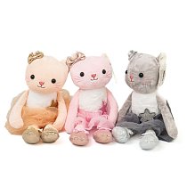 Мягкая игрушка "Кошка" в платье звездочка 40 см