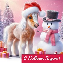 Бирка для подарка "С Новым годом" (компл.=20 шт)