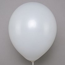 Шар12'' Пастель белый/White (50 шт./уп.) /Ми