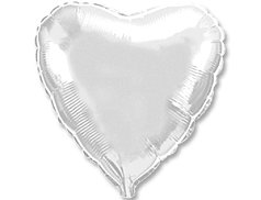 Шар Ф 18" Сердце пастель белый/white 46 см /FM