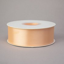Лента атлас 2,5 см персиковый 22,85 м