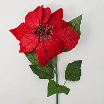 Цветок красный с блеском 70 см
