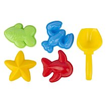 Набор для песка Море (4 формочки,  совок) в/п 18,5х15,5х4,5 см