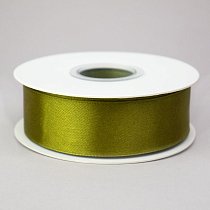Лента атлас 2,5 см светлый хаки 22,85 м