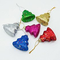 Елочное украшение "Елочки" ассорти 5,5 см (6 шт./уп.)