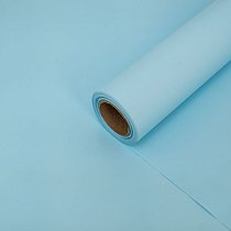 Пленка матовая 50см х 30м,  однотонная,  голубая,  55мкр