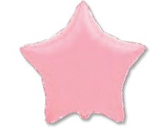 Шар Ф 18" Звезда пастель розовый/pink 46 см /FM