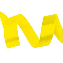 Лента Атлас 2,5 см,  Желтый 22,85 м