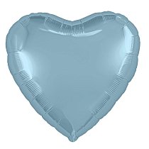 Шар Ф 19" Сердце утренний туман Бохо 48 см /Ag
