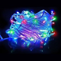 Электрическая гирлянда светодиодная многоцветная 300 лампочек 20 м