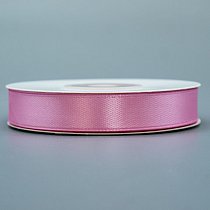 Лента атлас 1,2 см,  ярко-розовая,  25ярд (22,85 м)