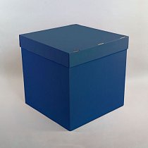 Коробка для воздушных шаров темно-синяя 60*60*60 см
