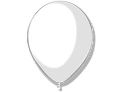Шар14" Пастель  белый/White 002 (50 шт./уп.) /В