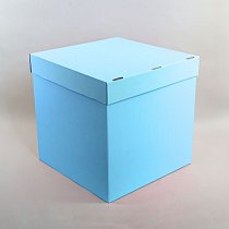 Коробка для воздушных шаров голубой 60*60*60 см