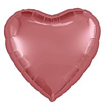 Шар Ф 19" Сердце Медный Бохо 48 см/Ag