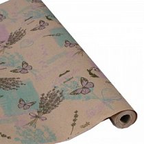 Бумага крафт 60гр/м2,  70см х 10м,  Lavander (сир-бир-фист)