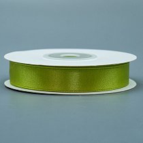 Лента атлас 1,2 см,  оливковая,  25ярд (22,85 м)