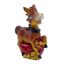 Фигурка Лошадь с деньгами 5х4х10 см