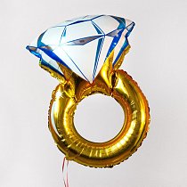 Шар ФИГУРА/32" Кольцо с бриллиантом 80 см /К