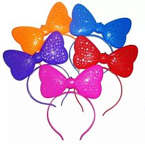 Ободок световой Бантик 18 см