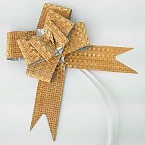 Бант-бабочка 5,0 см,  блеск,  золото (10 шт./уп.)